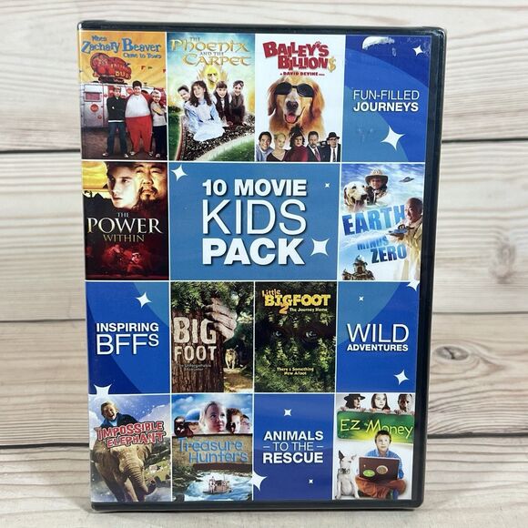 10 Movie Kids Pack (DVD, 2011, 3 Disc Set) Animals Adventure Big Foot EZ Money - Picture 7 of 7